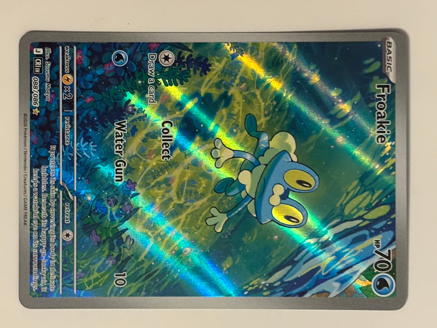 Froakie Chaos Rising Illustration Rare #88