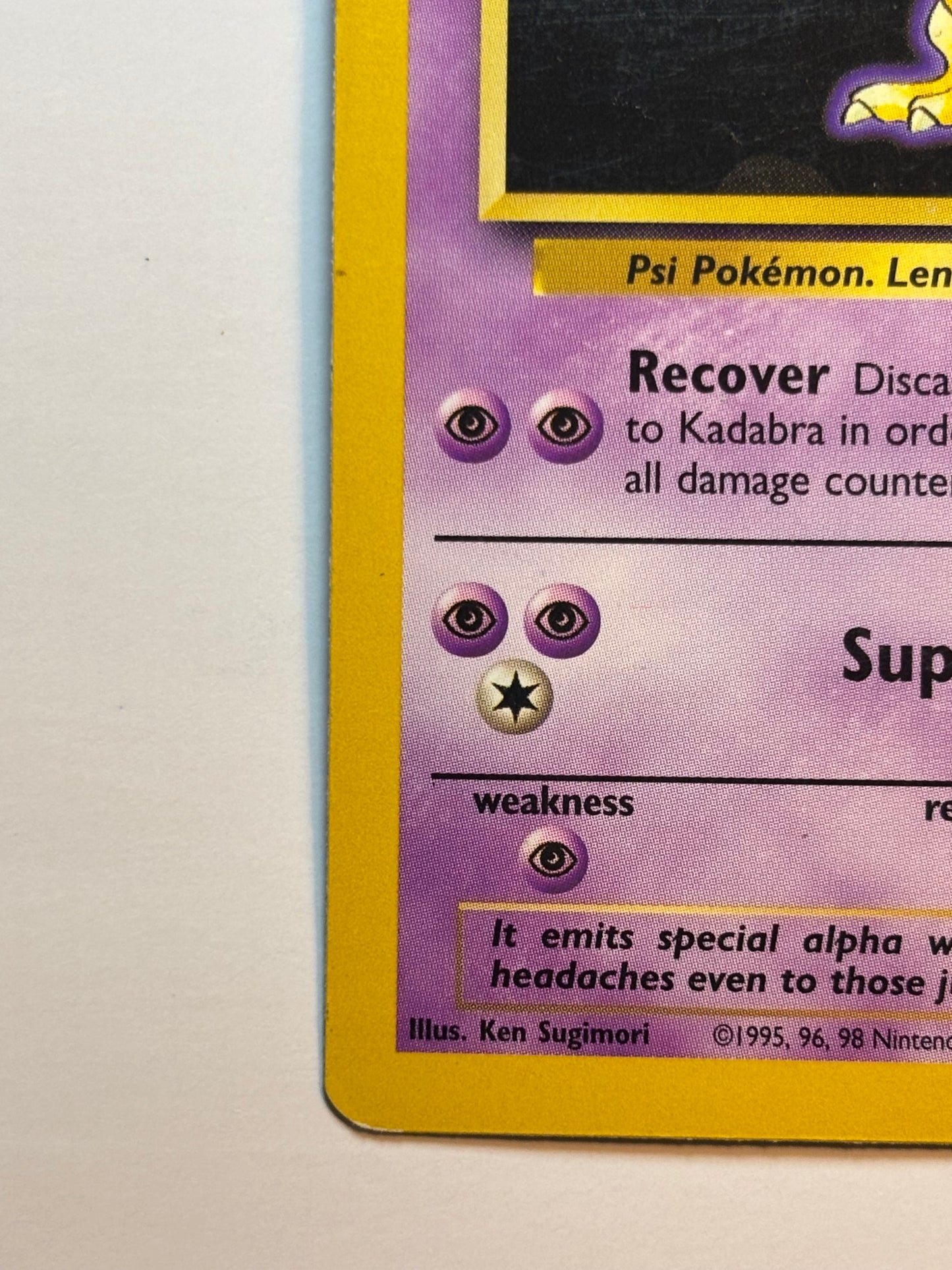 Kadabra 32 base set unlimited heavily played please refer