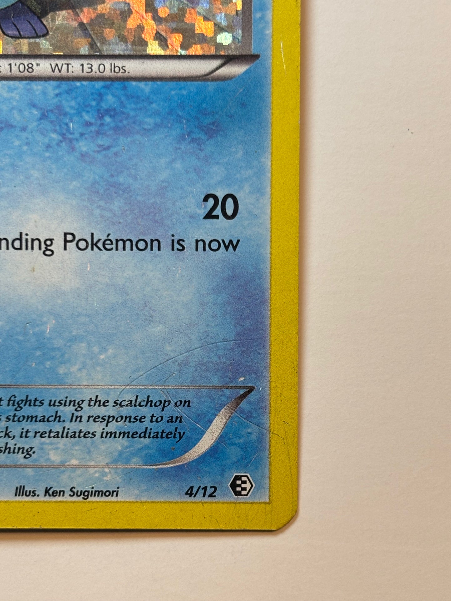 Oshawott 4/12 McDonald’s 2011 promo Very Heavily Played