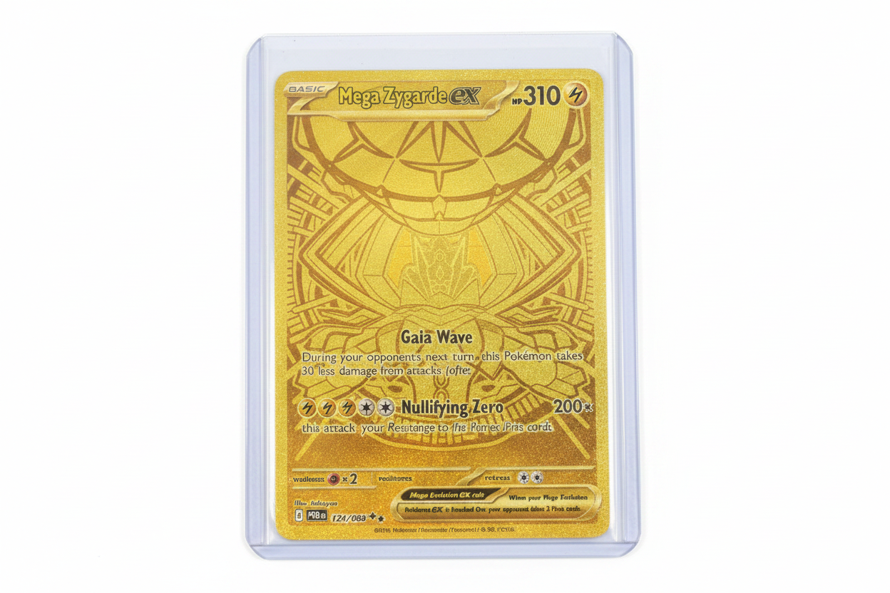 Mega Zygarde ex 124/088 Gold Secret Rare - cropped product photo
