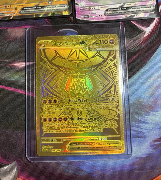 Mega Zygarde ex 124/088 Gold Secret Rare - perfect order